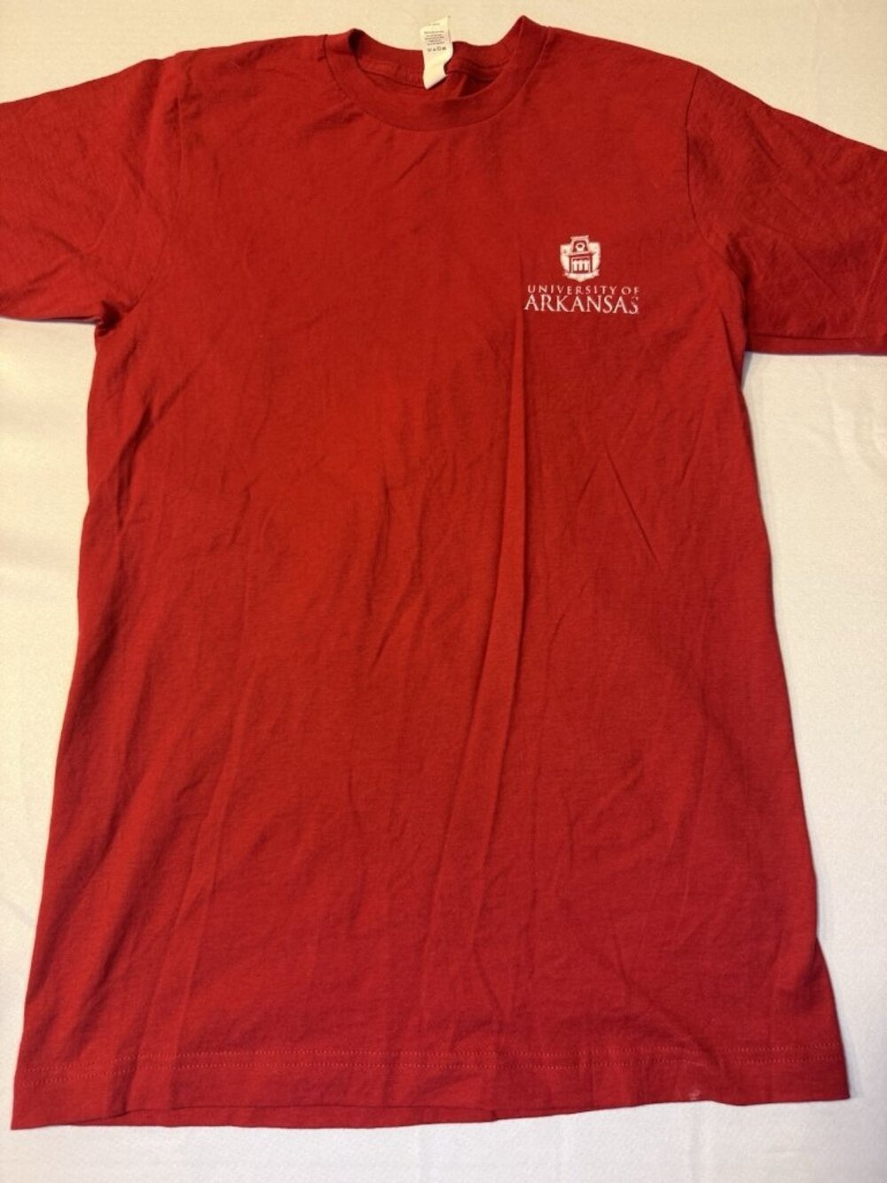 Tultex University Of Arkansas GO HOGS!  T Shirt Red Size S